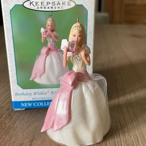 BARBIE- Hallmark Ornament- Birthday Wishes- 1st Edition in Series